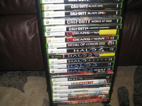 36 XBOX 360 GAMES WITH CASES AND TOWER TO HOLD THEM LOT - Picture 4 of 4