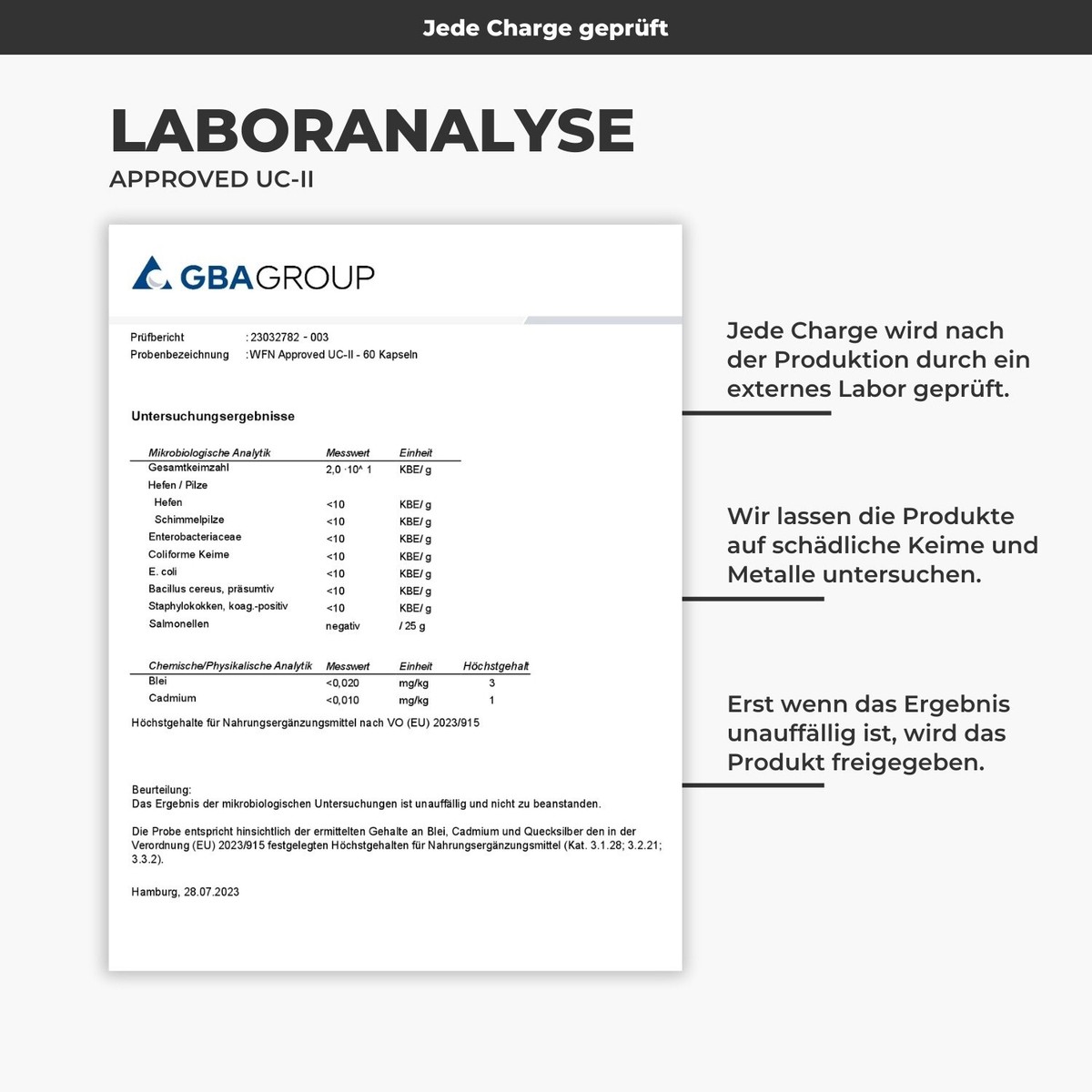 WFN Approved UC-II - Collagène Non Dénaturé De Type 2 Hautement Dos 60 Gelules Complexe Articulaire Avec Collagene Uc 2 Acide Hya - Foto 10