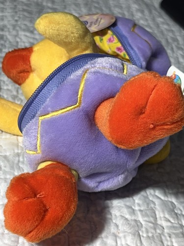 NEW Yellow Chick Duck Purple Eggshell Plush Stuffed AnimalšEaster Farm 8"NWT - Picture 11 of 14