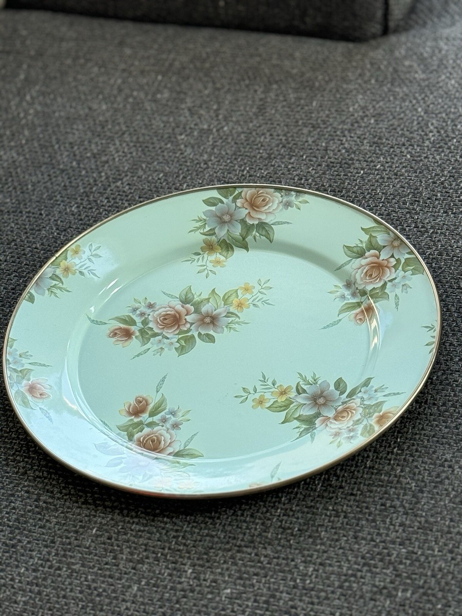 MACKENZIE CHILDS Victoria & Richard Enameled Metal Floral