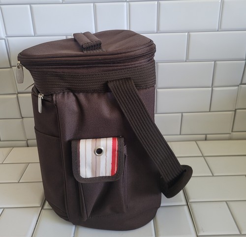 PICNIC TIME MOKA COLLECTION MERITAGE Wine and Cheese Cooler Tote Tote includes: - Picture 3 of 9