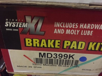 Mighty System XL Brake Pads MD399K