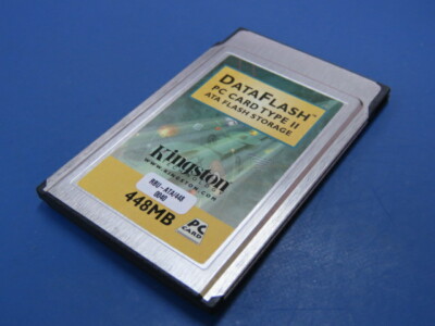KINGSTON  ATA/448 Qty of 2 per Lot ATA FLASH PCMCIA TYPEII MEMORY CARD 448MB