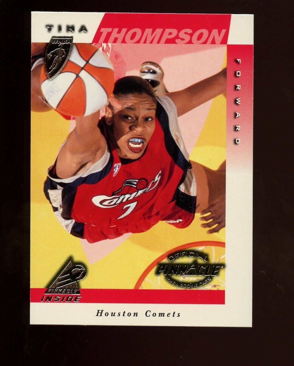 1997 PINNACLE INSIDE TINA THOMPSON #13 ROOKIE WNBA RC  HOF QTY