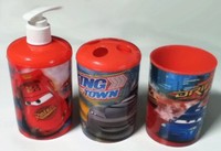 3 Pc Disney Pixar Cars Bath Set - Dispenser - Toothbrush Holder - Cup on sale 3 Pc Disney Pixar Cars Bath Set - Dispenser - Toothbrush Holder - Cup on sale