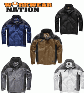 Dickies Industry 300 Waterproof Winter Work Jacket Black IN30060 S to 4XL 
