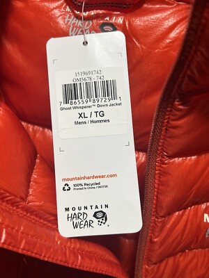 Doudoune Mountain Hardwear Ghost Whisperer 2014 - Orange, Taille XL Homme, 850 Fill Down