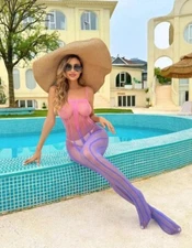 Full Body Stocking,Transparent Lingerie,Sleepwear Babydoll Sexy Mesh Bodysuit