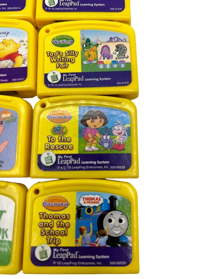 Leap Frog LeapPad Cartridges Preschool Lot of 9 Sponge Bob Thomas the Train - Image 4 of 4