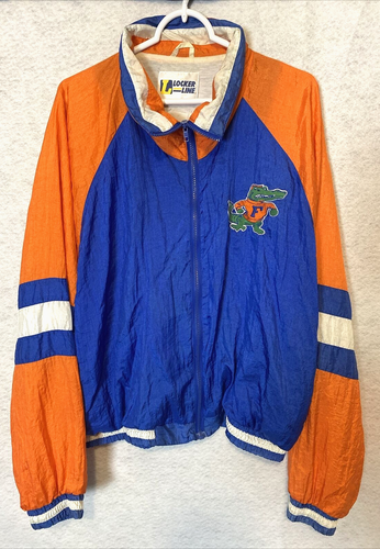 Vintage Florida Gators Embroidered Logo Full Zip Jacket By Locker Line Large
