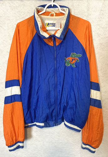 Vintage Florida Gators Embroidered Logo Full Zip Jacket By Locker Line Large - Afbeelding 1 van 8