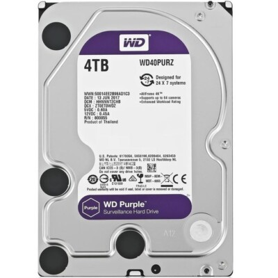 Western Digital 4TB HDD WD40PURZ ㉒ Western Digital Purple WD40PURZ 4TB 3.5