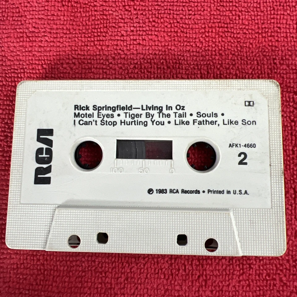 🔥 80’s ROCK Rick Springfield Living In Oz (Cassette Tape, RCA Records)  CLEAN! - Image 4 of 4