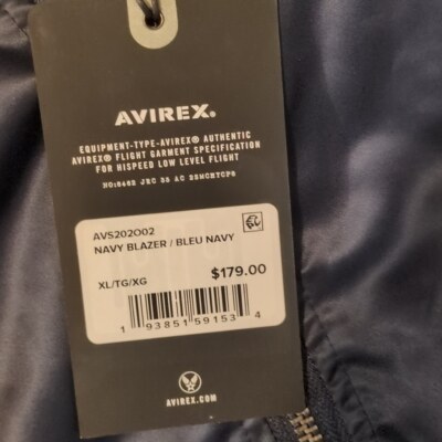 A-3 Avirex navy blazer lightweight bomber jacket size XL | eBay