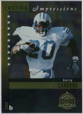 1998 Pinnacle Mint Lasting Impressions Barry Sanders Insert Card #3 Lions