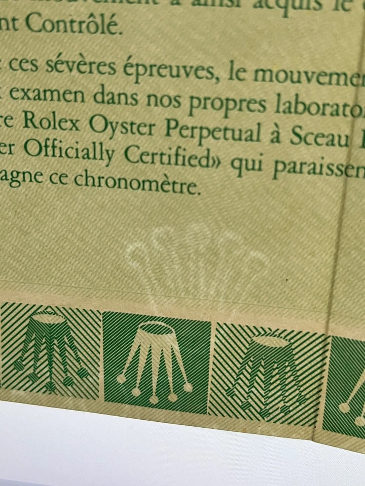 Guarantee Rolex Blank - Garanzia in bianco_Original 100% CORONE LUNGA - Immagine 3 di 4