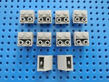 LEGO 10 x Dachstein Schrägstein 3660    2x2 negativ invers neu hellgrau 