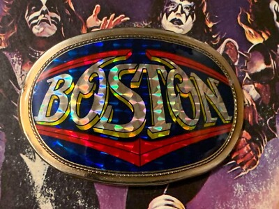 BOSTON VINTAGE 1977 PACIFICA COLLECTIBLE PRISM BELT BUCKLE  display picture 3
