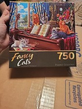 CraZArt Jigsaw Puzzle  Fancy Cats PIANO LESSONS 750 pcs  Unopened