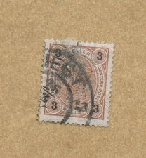 Znaczek pocztowy: Austria, 1899 3 Heller Freim.Mi.Nr.71, stan dostawy s.Scan