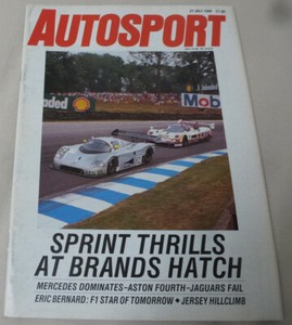 Autosport 27.07.1989 Audi Quattro 20V, Formel 3000, int+engl. Motorsport