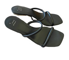 A New Day Women's Snake Print Heel Square Toe Size 8