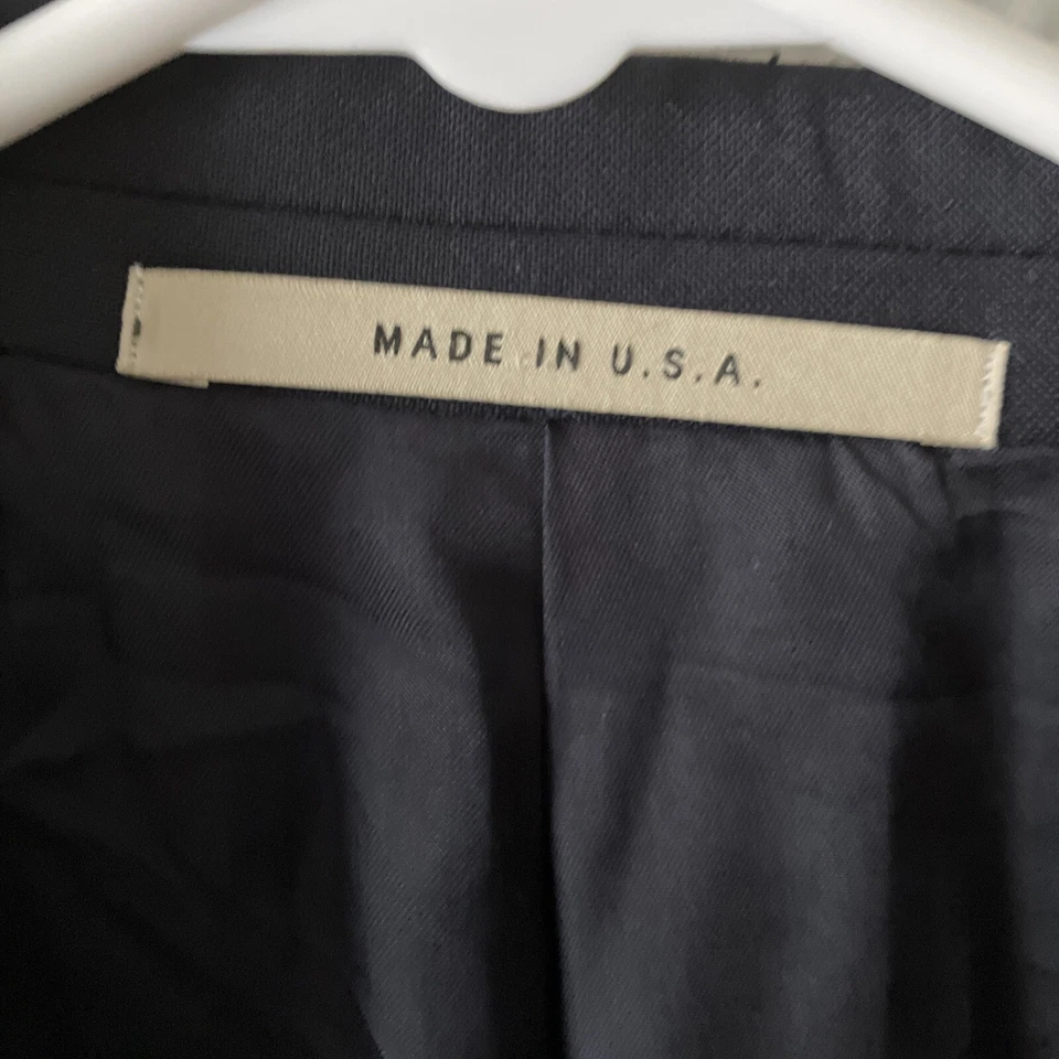 VTG Burberry Kensington Mens 42L Long Blue 100% Wool Made in USA Blazer - Image 4 of 4