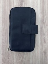 Astuccio borsello Portasigari Blu e azzurro di vera pelle - Idea regalo Uomo