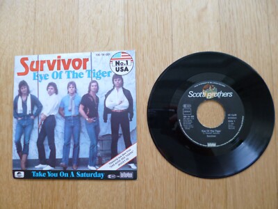 Survivor ''Eye of The Tiger''/ ''Take You On A Saturday'' - 7'' Vinyl Single ( 1982)