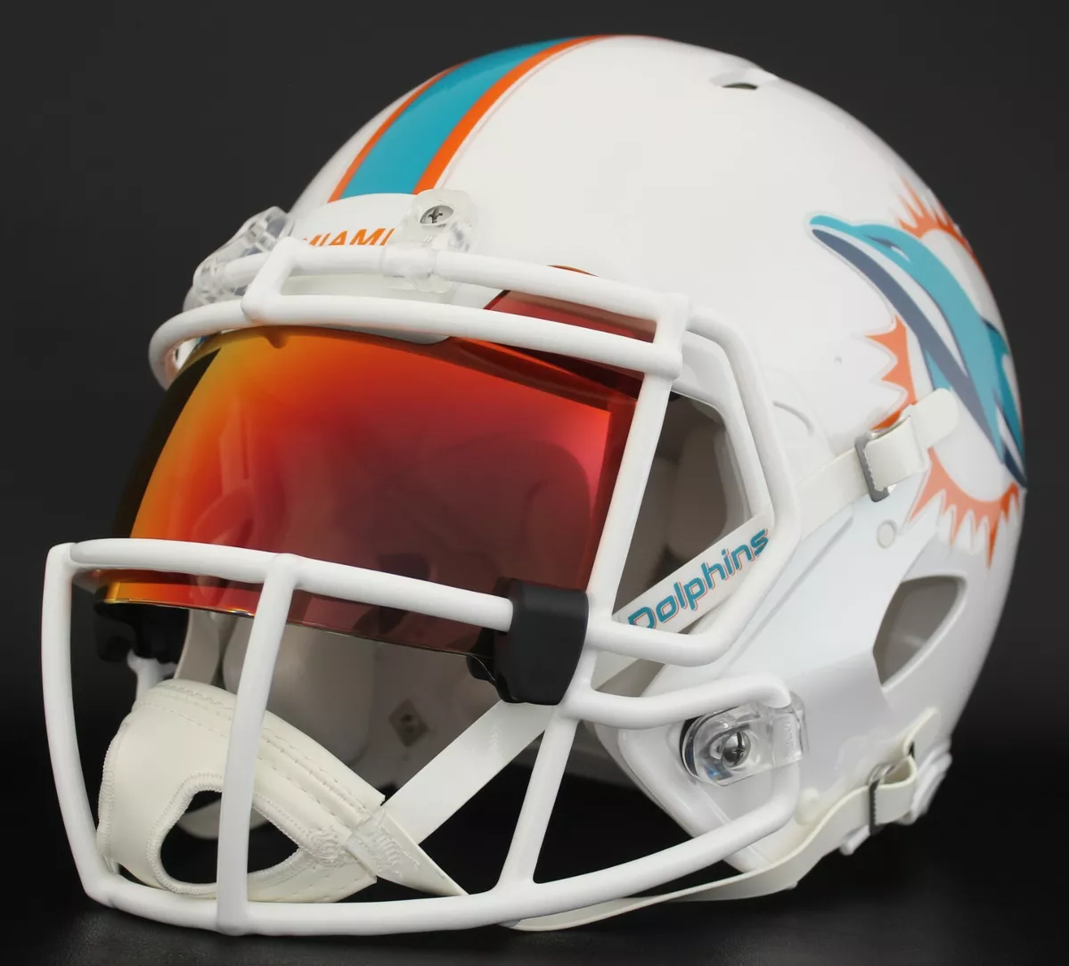 CUSTOM*** MIAMI DOLPHINS NFL Riddell Full Size SPEED Football Helmet