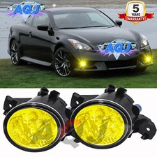 For 2004-2015 Nissan Sentra 2008-2016 Rogue Pair Clear Lens yellow Fog Lights