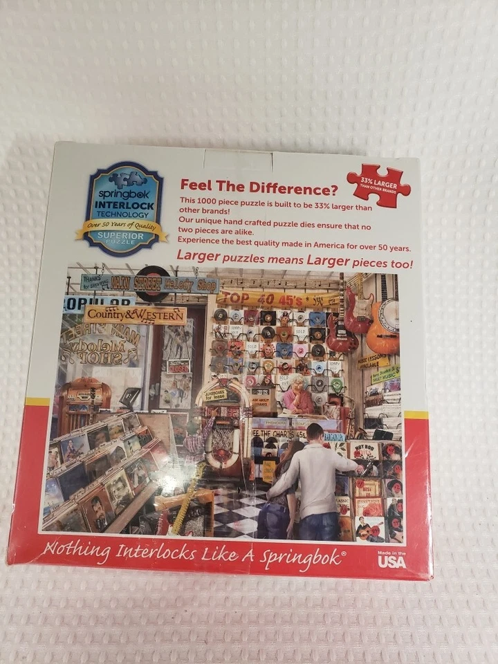 SPRINGBOK 1000 PIECE JIGAW PUZZLE - THE MELODY SHOP  -NEW - Image 2 of 2