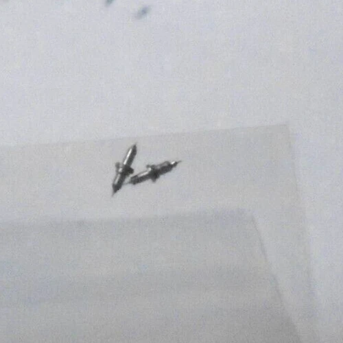 2 HAMILTON 12 SIZE BALANCE STAFFS #1250 SR PIVOT: 9 NOS --BB-981