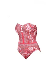 $195 Ralph Lauren Women Pink Paisley Stretch One-Piece Swimming Swim Swimsuit 12