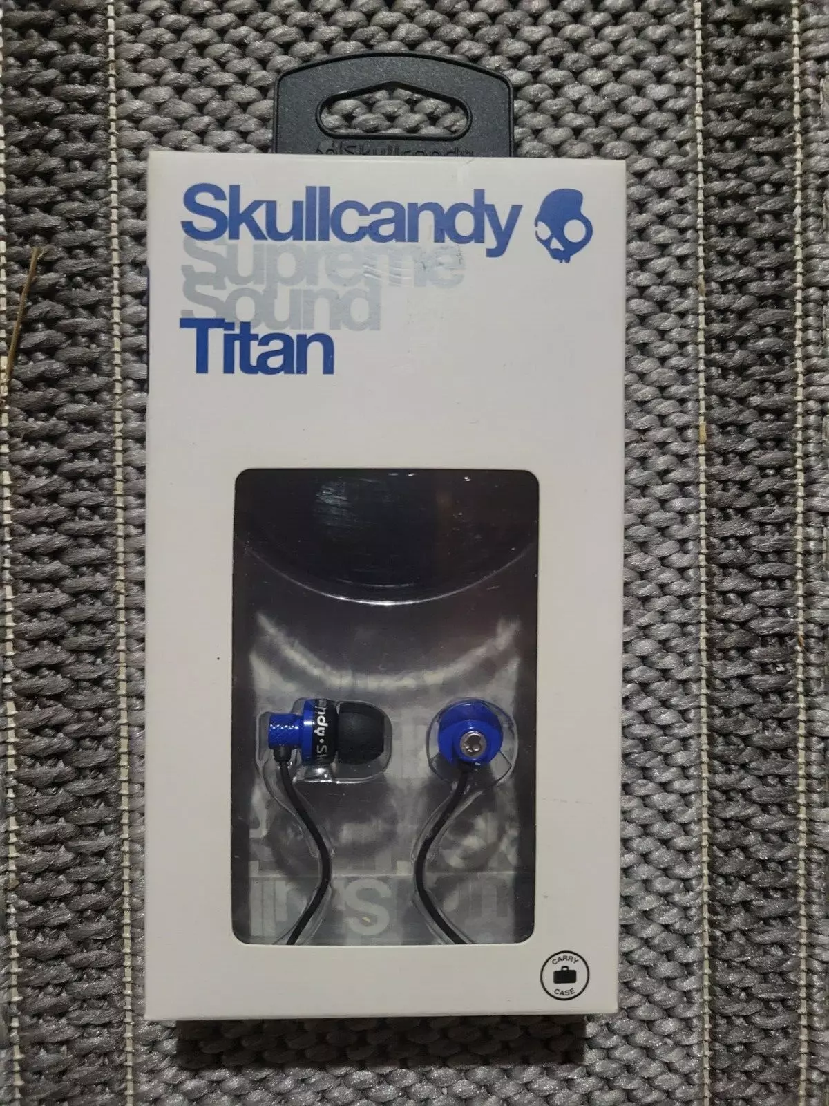 Écouteurs Skullcandy Titan Supreme Sound, bleu, neufs, scellés !