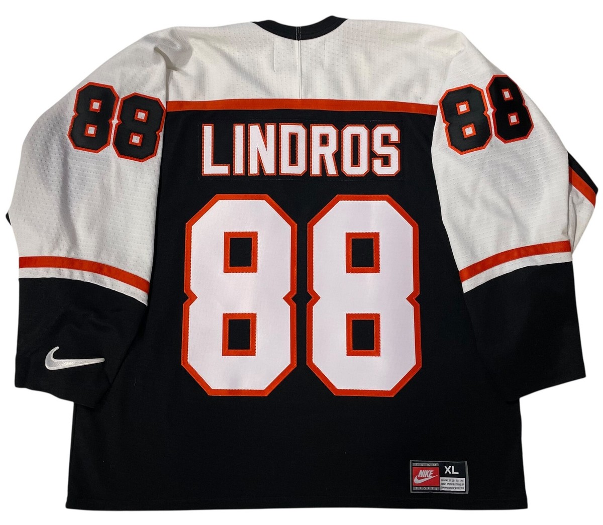 ERIC LINDROS PHILADELPHIA FLYERS BLACK 1997 NIKE AUTHENTIC JERSEY XL