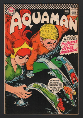 Aquaman 27 Dc Comics 1966 Fn Condition Battle Of The Rival Aquamen Ebay