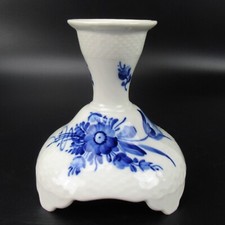 Royal Copenhagen Porzellan Kerzenst&auml;nder Blaue Blume geschweift Blue Flower