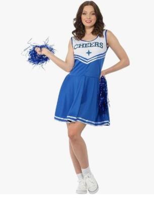 blue pom pom dress Pom Pom Smocked Maxi Dress (Royal Blue)