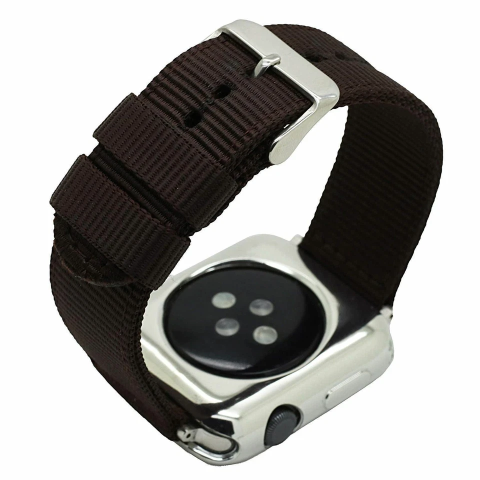 Waterproof Nylon Fabric Canvas Strap for Apple Watch Series 6 5 4 3 2 Watch Band - Image 3 of 4