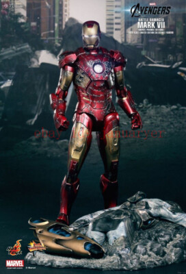 Perfect Hot Toys 1/6 MMS196 Iron Man Mk7 Battle Damaged Action