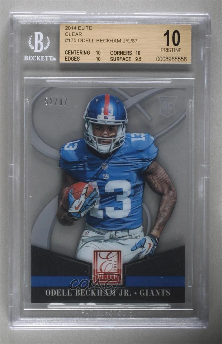 Odell Beckham Jr. Panini Elite #175 Clear