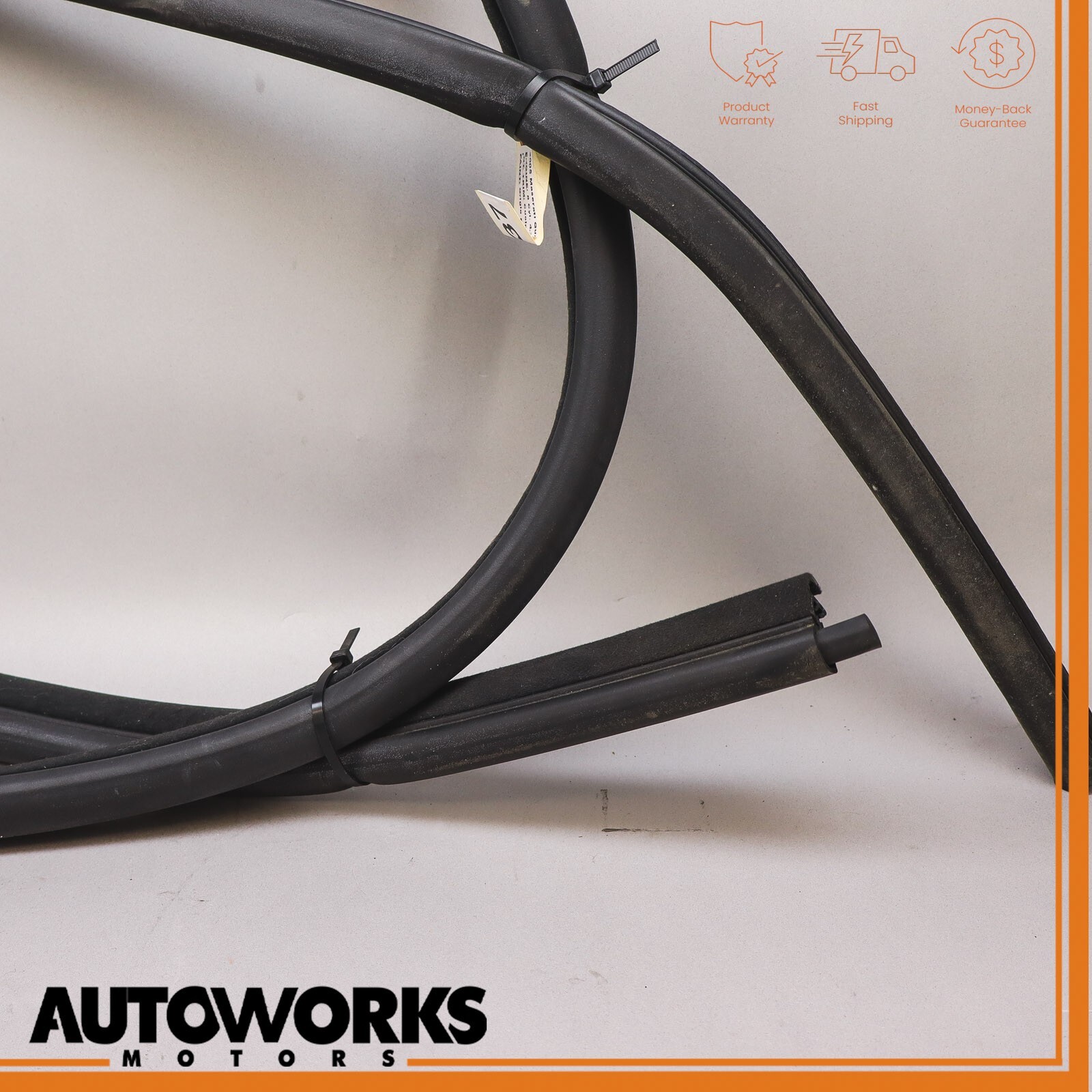 03-08 Maserati Quattroporte M139 Rear Left Door Weatherstrip Rubber Seal OEM