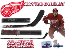 XAVIER OUELLET 2014 Game Used Stick DETROIT RED WINGS - CCM RBZ w/COA