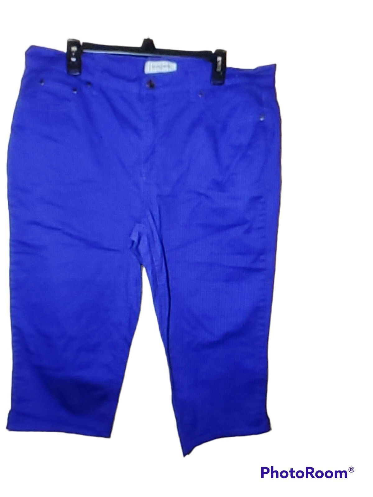 JACLYN SMITH Blue Violet Capri Pants Size 18 Gem