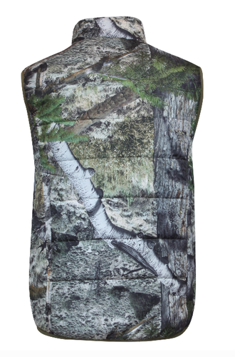 Men Mossy Oak Mountain Country 3M Reversible Insulated Camo Vest Water Resistant - Picture 2 of 8