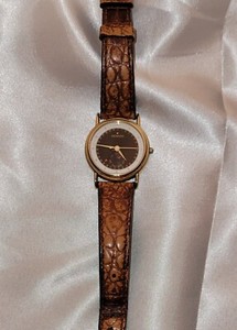 Authentic Vintage Movado Birth Year Womens Gold Plated Pre-owned Watch Battery