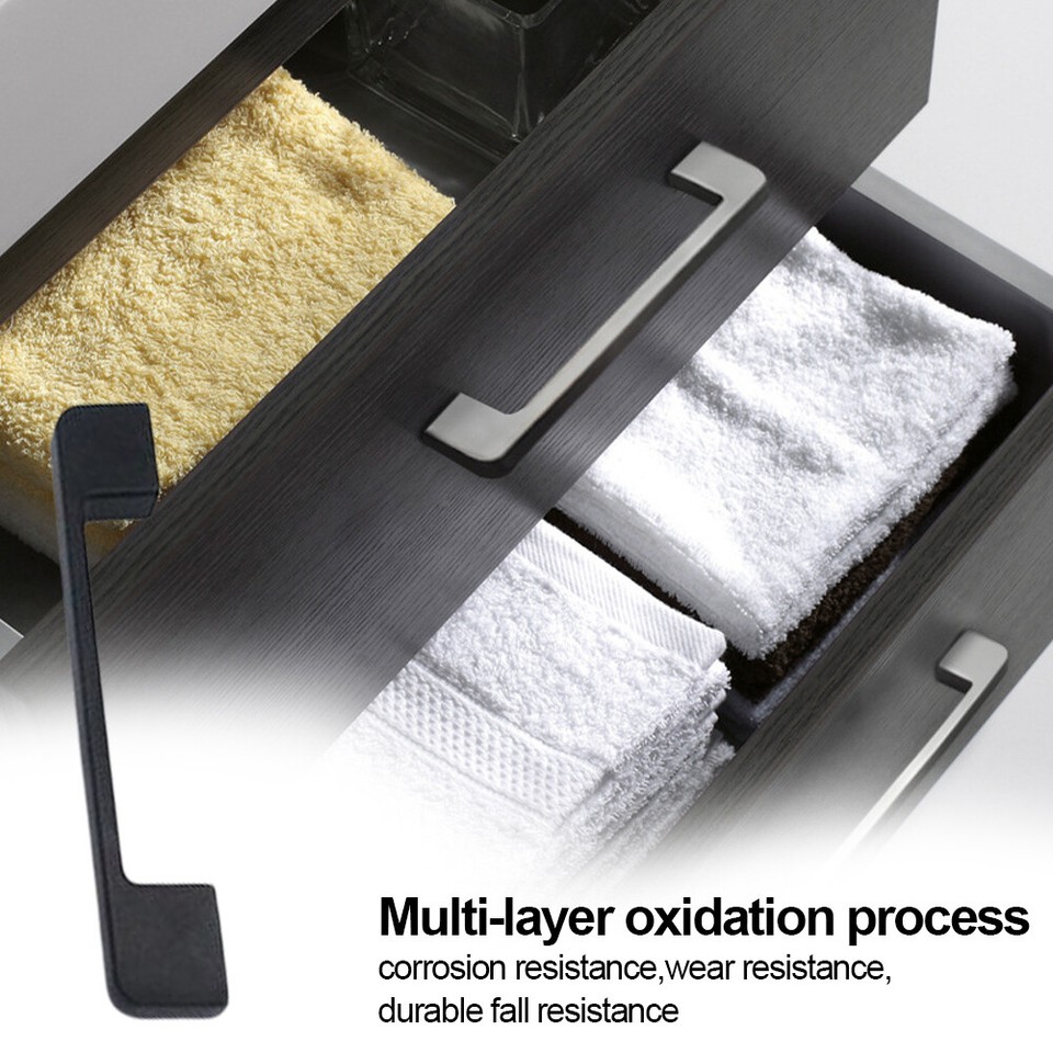 Modern Cupboard Handle Smooth Handle for Home Decoration (Black