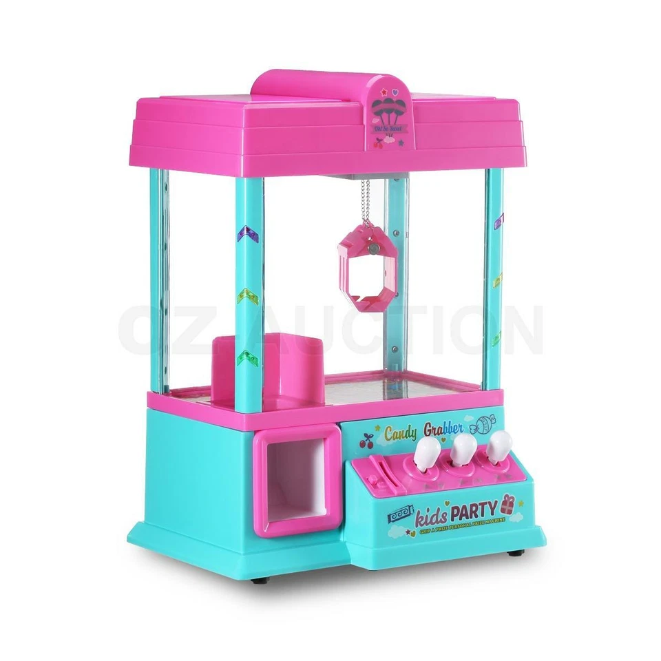Mini Toy Claw Machine Arcade Game Candy Catch Grabber with LED Lights & Music - image 2 of 4