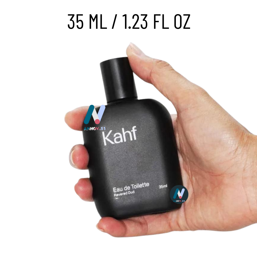 KAHF Revered Oud Musk Amber Castor Oil Soft Fragrance Long-Lasting All Day  35ml